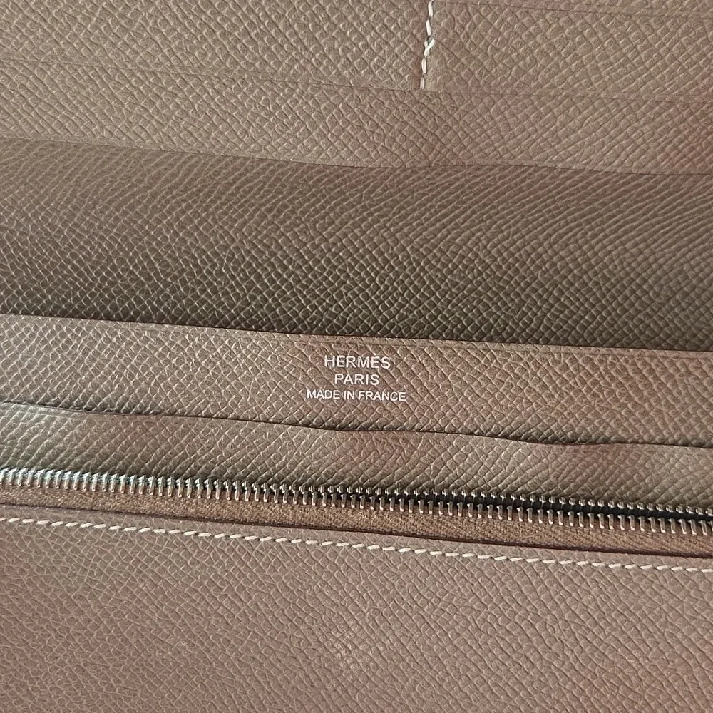 Hermes Brown Leather Organizer